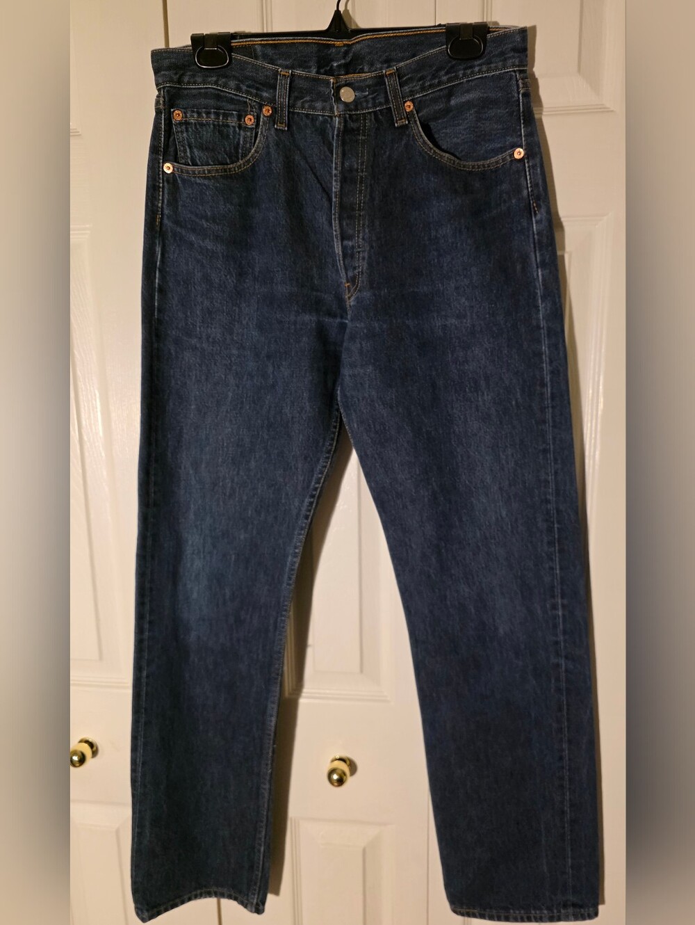 1999 Vintage Levis 501s Unisex Medium-Dark Wash 32W 32L